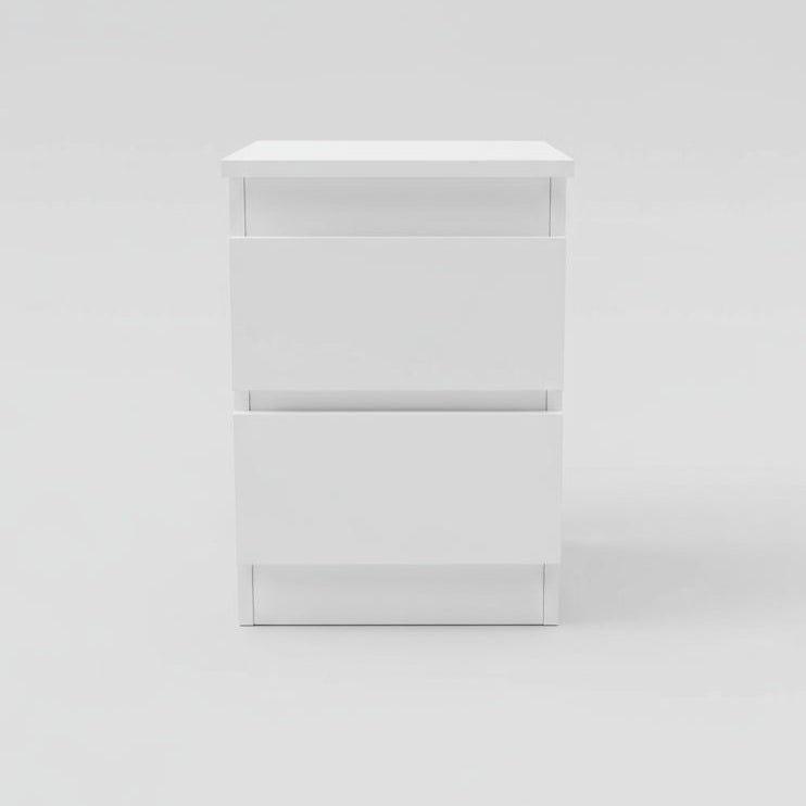 Gizli Bölmeli Komodin - MDF (Beyaz)