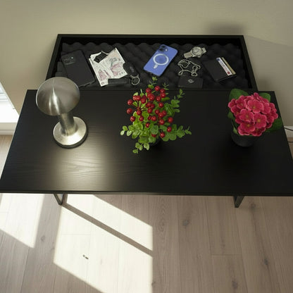 Gizli Bölmeli Dreasuar - MDF (Siyah)