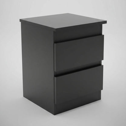 Gizli Bölmeli Komodin - MDF (Siyah)